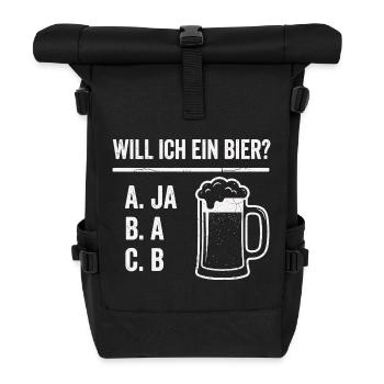 Une chemise en train de dire la bière pour hommes avec de l’humour - Sac à dos roll top - noir - Devant