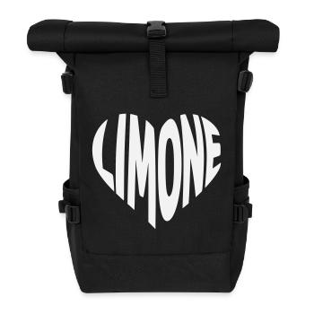 Conception en cœur de citron vert - Sac à dos roll top - noir - Devant