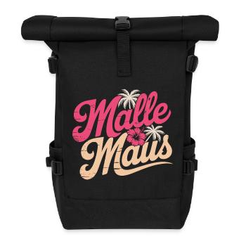 Mallemaus Bachelor Party Women Mallorca Fan Party Malle Mouse - Roll Top Backpack - black - Front