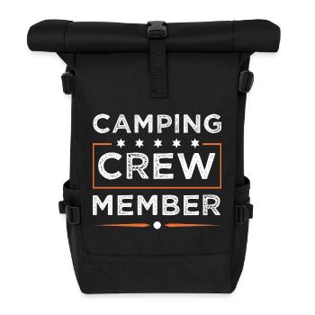 Camping Crew - Rolltop Rucksack - Schwarz - Vorne