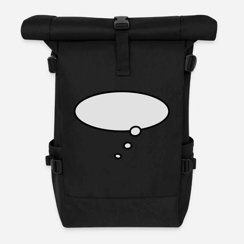 gedankenblase / bulle - Sac à dos roll top - noir