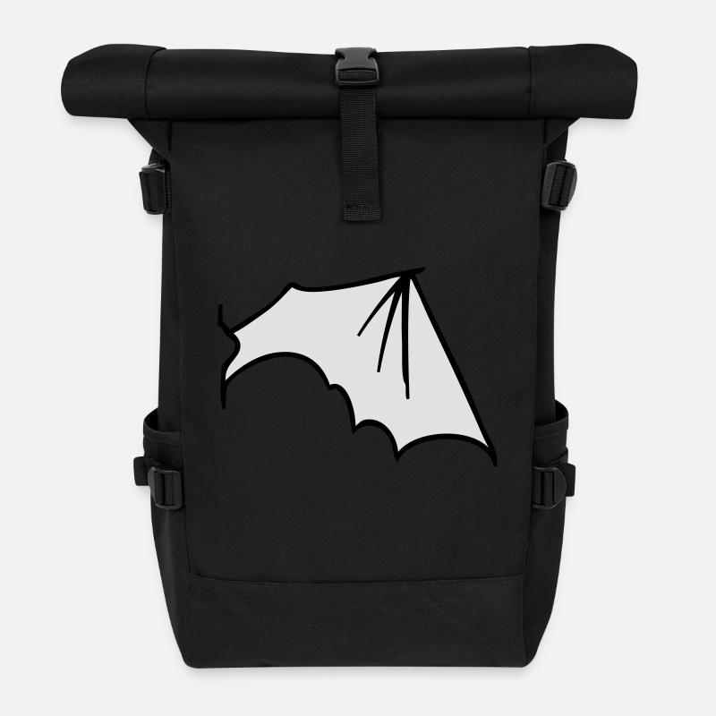 batwing_right - Sac à dos roll top - noir