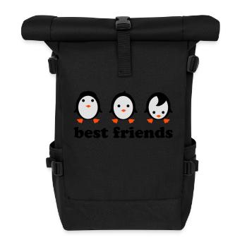 best friends - Rolltop Rucksack - Schwarz - Vorne