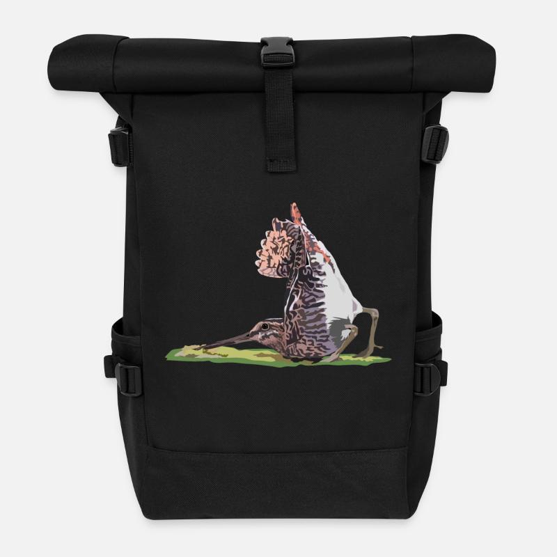 Bekassine - Rolltop Rucksack - Schwarz