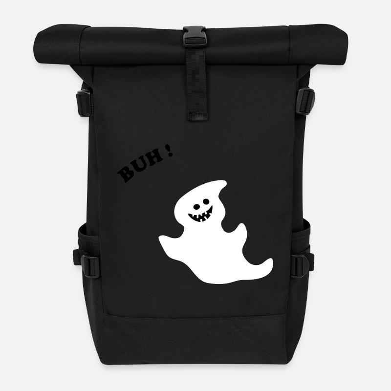 Kleines Gespenst - Rolltop Rucksack - Schwarz