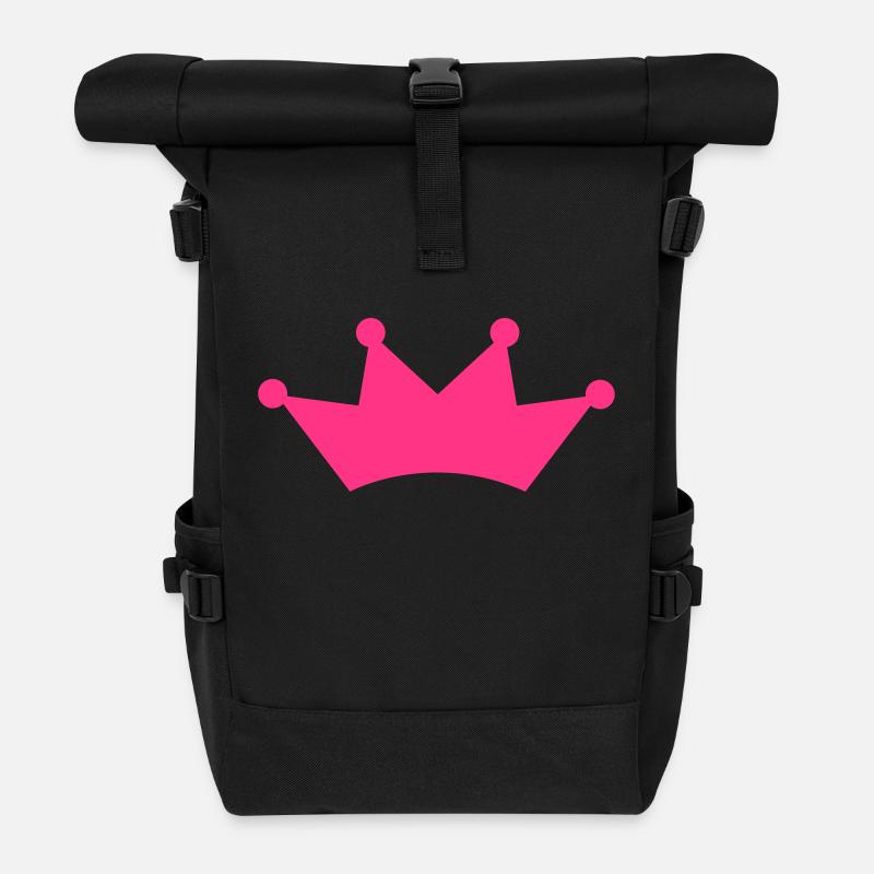 crown - Rolltop Rucksack - Schwarz