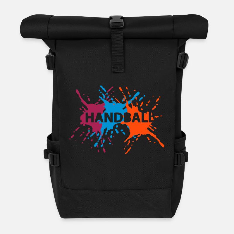 3 Splash Handball - Sac à dos roll top - noir