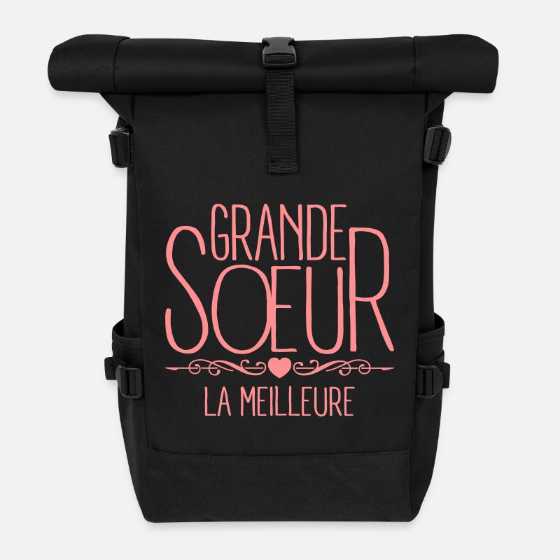Grande Soeur - Sac à dos roll top - noir