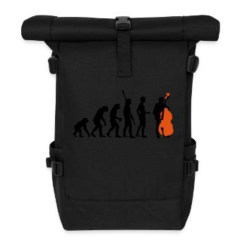 evolution_bass_2c - Rolltop Rucksack - Schwarz - Vorne