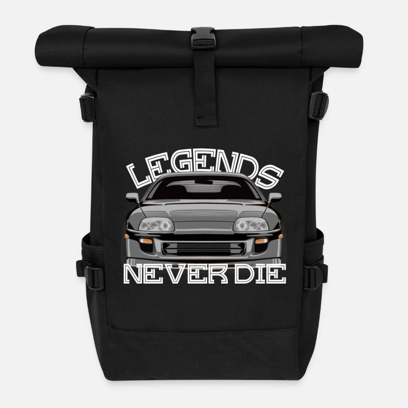 Les légendes Supra MKIV ne meurent jamais - Sac à dos roll top - noir