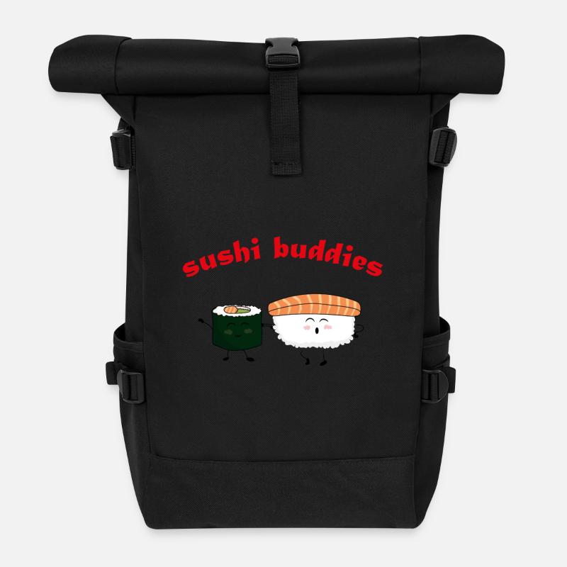 Sushi-Freunde - Rolltop Rucksack - Schwarz