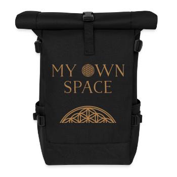 Space 28 - Roll Top Backpack - black - Front