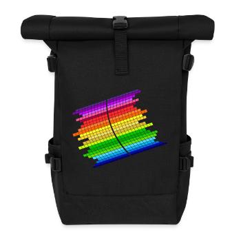 RainBow Equalizer - Roll Top Backpack - black - Front