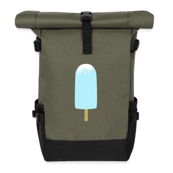 Eis - Rolltop Rucksack - Olive/Schwarz - Vorne