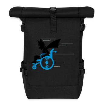 senior superhero (3c) - Roll Top Backpack - black - Front