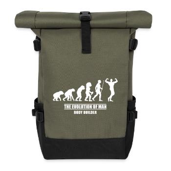 Evolution weight training - Roll Top Backpack - olive/black - Front
