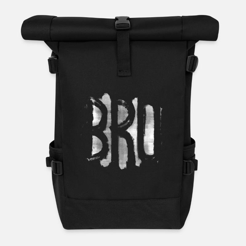BRO Bruder - Rolltop Rucksack - Schwarz