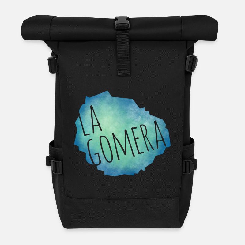 La Gomera - Rolltop Rucksack - Schwarz