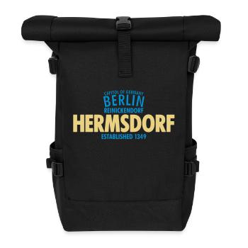 Capitol Of Germany Berlin - Hermsdorf - Rolltop Rucksack - Schwarz - Vorne