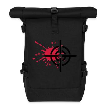 Crosshairs blood - Roll Top Backpack - black - Front