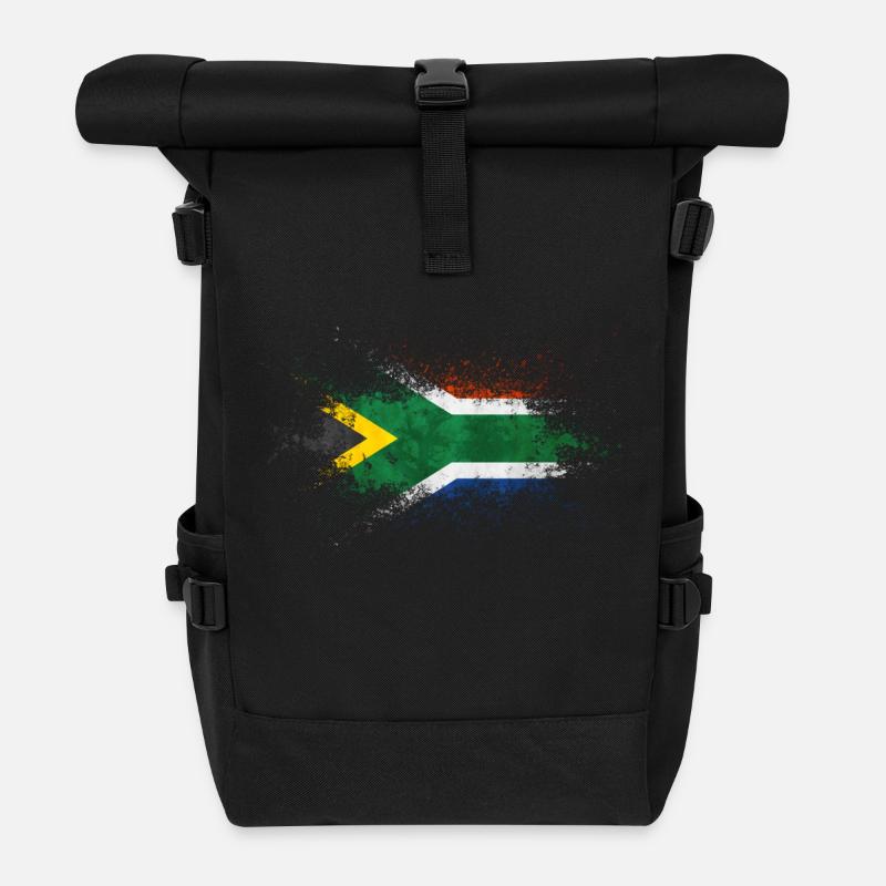 Africa Südafrika - Rolltop Rucksack - Schwarz
