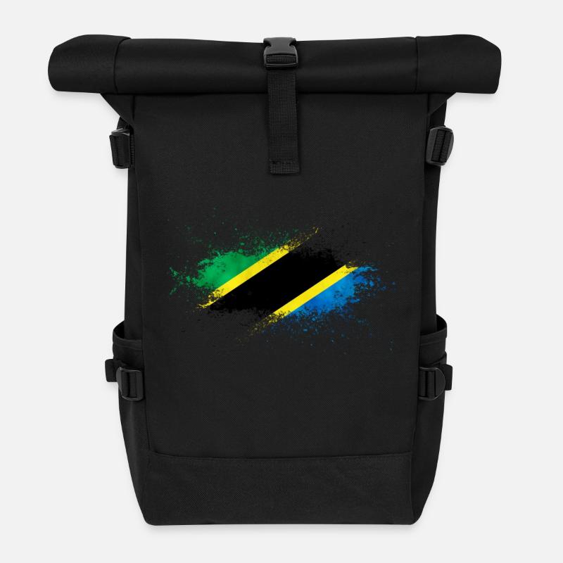 Tanzania - Sac à dos roll top - noir