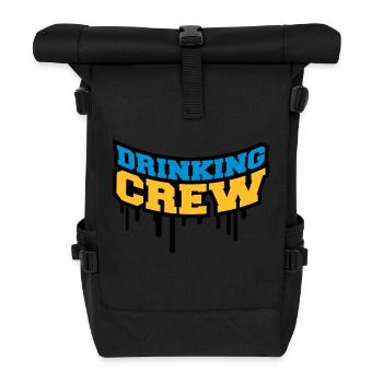 Drinking Crew Graffiti - Rolltop Rucksack - Schwarz - Vorne