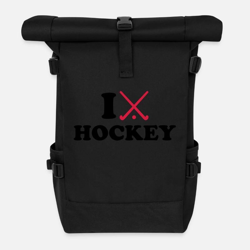 Hockey - Rolltop Rucksack - Schwarz