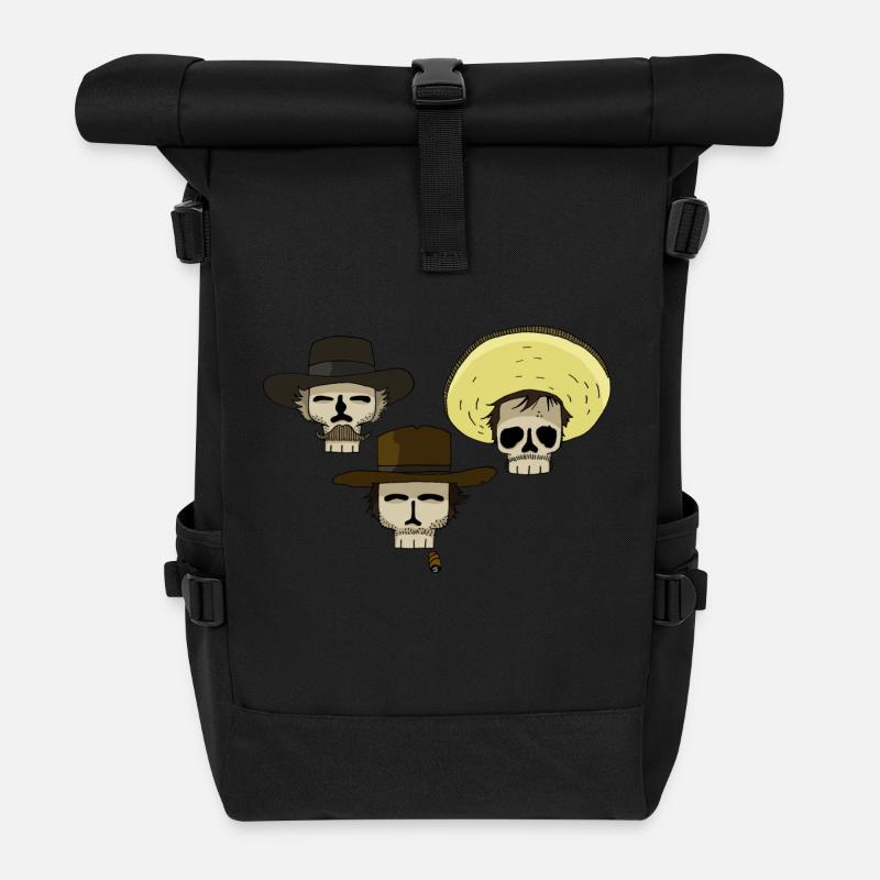 Le bon la brute et le truand - Sac à dos roll top - noir
