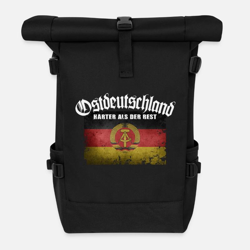Ostdeutschland DDR - Härter als der Rest - Rolltop Rucksack - Schwarz