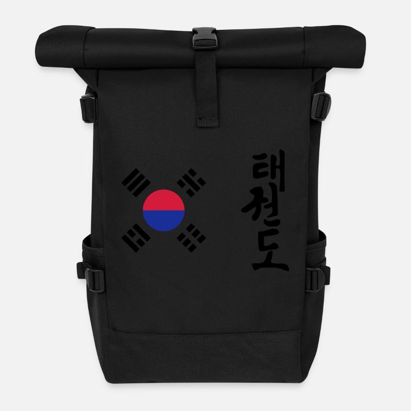 Taekwondo Taekwondoin Tae-Kwon-Do Tae Kwon Do - Rolltop Rucksack - Schwarz