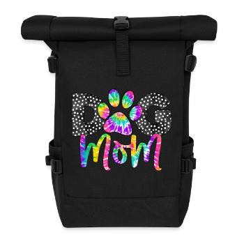 Maman de chien - Sac à dos roll top - noir - Devant