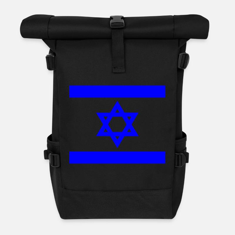 Israël - Sac à dos roll top - noir