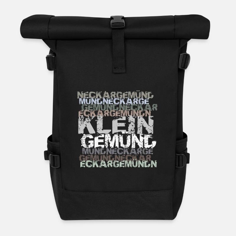 Neckargemünd - Kleingemuend - Rolltop Rucksack - Schwarz