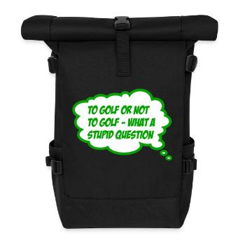 golfe - Sac à dos roll top - noir - Devant
