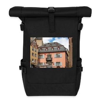 St. Martin Kirche, Cochem Rhein - Rolltop Rucksack - Schwarz - Vorne