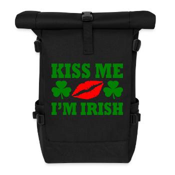 kiss me im irish - Sac à dos roll top - noir - Devant