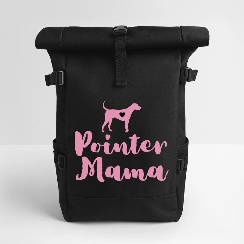 German Pointer Mom Pointer Mama Roll Top Backpack