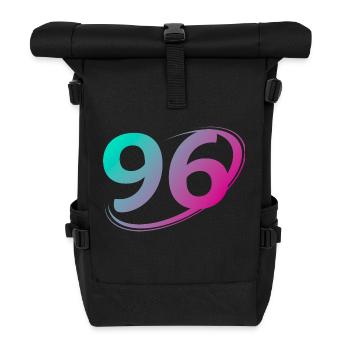 Numéro 96 multicolore - Sac à dos roll top - noir - Devant
