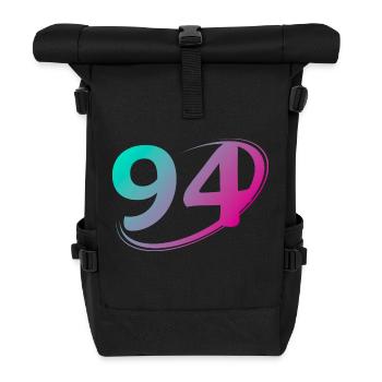 Number 94 multicolor - Roll Top Backpack - black - Front