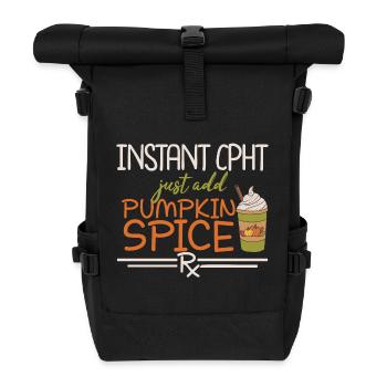 Instant CPHT | Apotheke - Rolltop Rucksack - Schwarz - Vorne