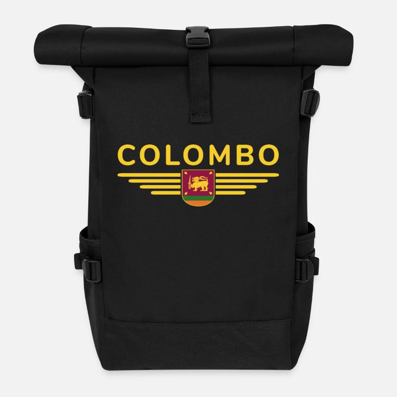 Colombo Design – Style de vie au Sri Lanka - Sac à dos roll top - noir