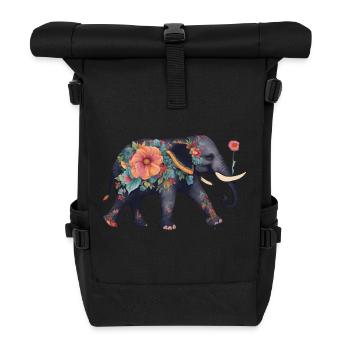Elephant - Rolltop Rucksack - Schwarz - Vorne