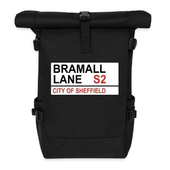 Sheffield Football Team Bramall Lane Street Sign - Roll Top Backpack - black - Front