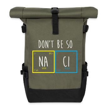 Periodic table - Roll Top Backpack - olive/black - Front