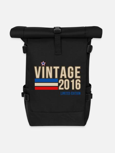 Vintage 2016 limited edition - Sac à dos roll top - noir