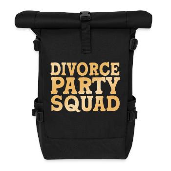 Scheidung - Rolltop Rucksack - Schwarz - Vorne