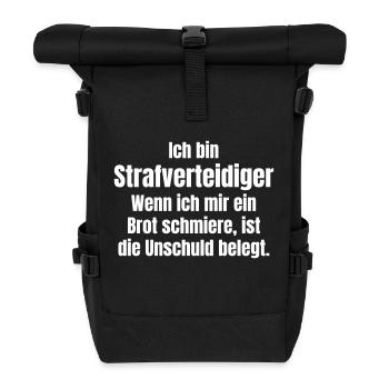 Trial lawyer - Roll Top Backpack - black - Front