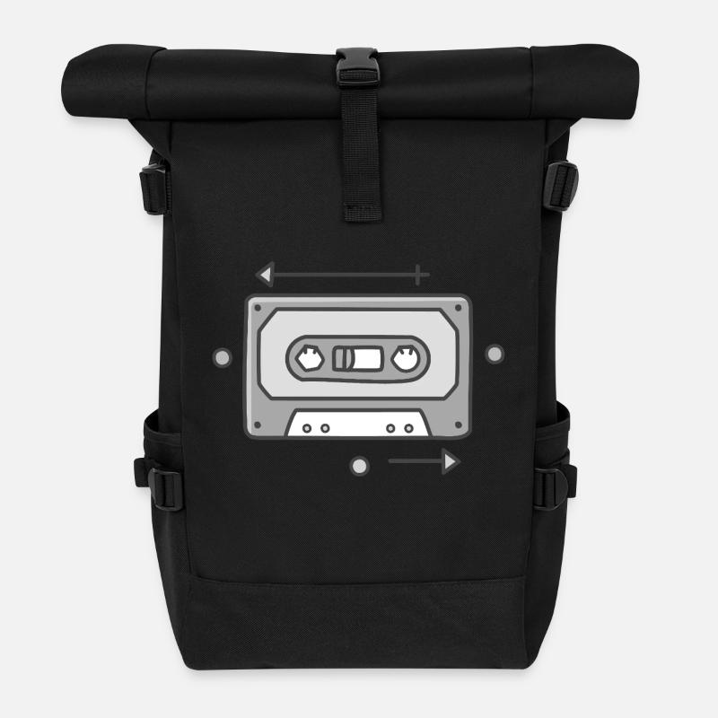MIXTAPE III - Rolltop Rucksack - Schwarz