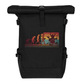 Batteur Evolution Drums - Sac à dos roll top - noir - Devant